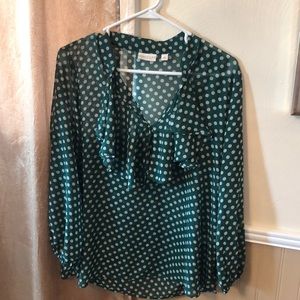 New York and Company Polka Dot Top